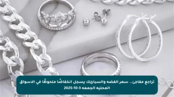 تراجع مفاجئ.. سعر الفضة والسبائك يسجل انخفاضًا ملحوظًا في الأسواق المحلية الجمعة 3-10-2025